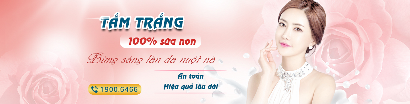 Cận cản quy trình tắm trắng da bằng sữa non và vàng nano