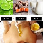 Thực hiện cách tắm trắng bằng nghệ tươi trong 2-3 lần/tuần